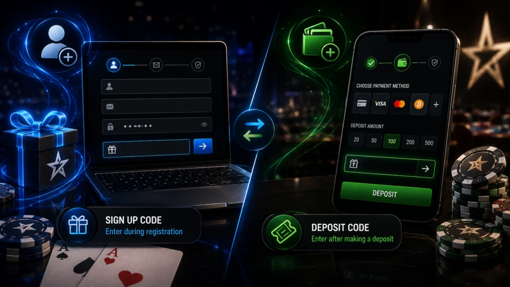 ACR Poker promo code entry signup deposit